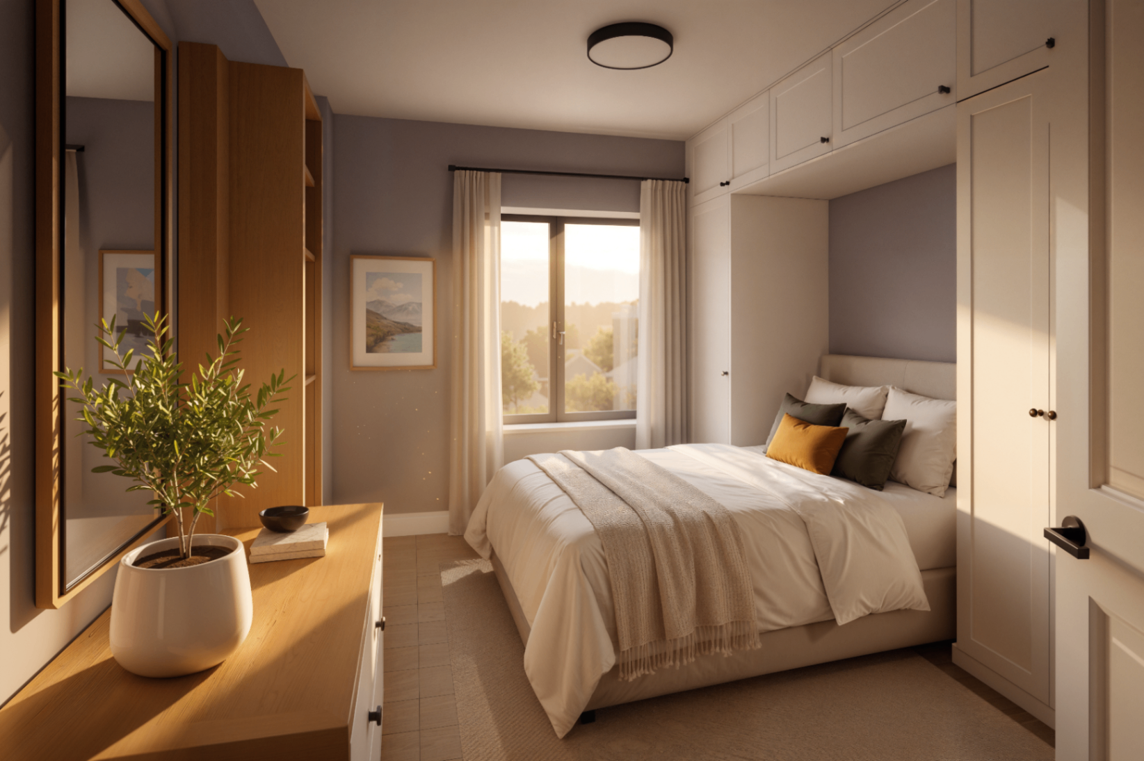 The principal bedroom