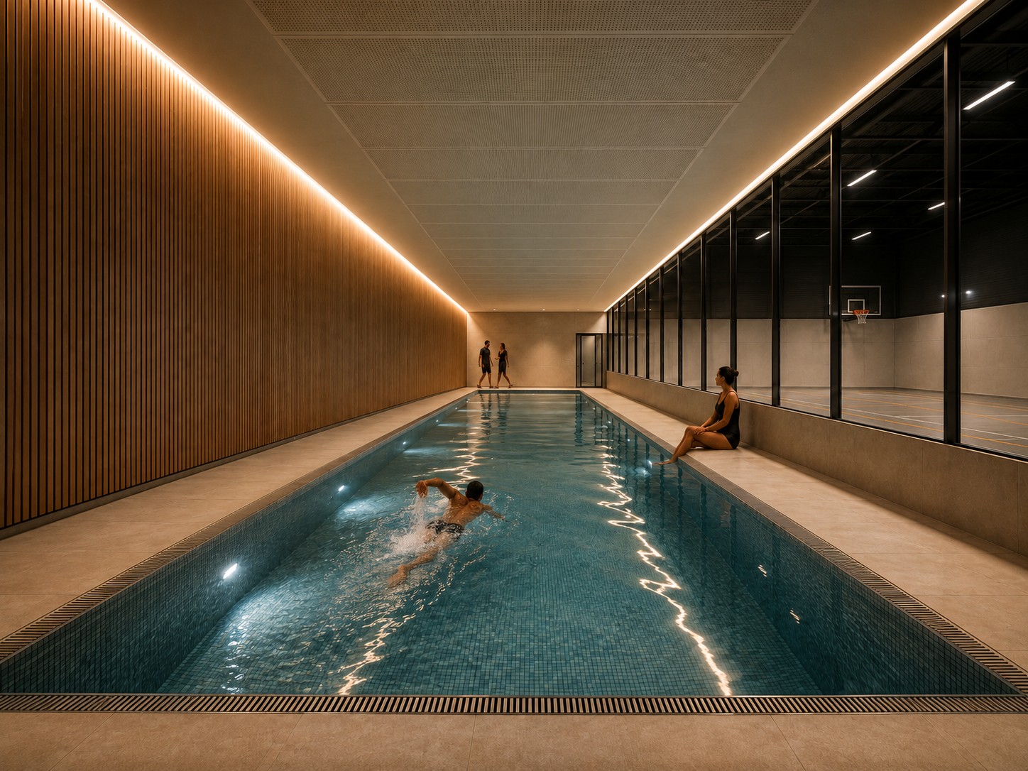 The indoor pool