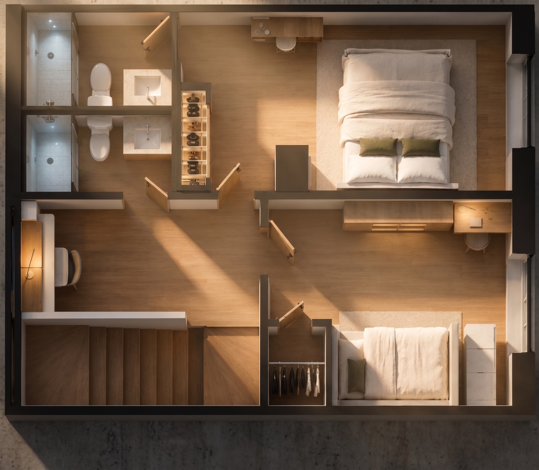 Second-floor plan